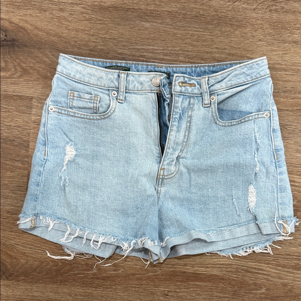 Wild Fable Light Blue Distressed Jean Shorts